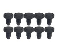 Uonguon Pool Cue Bottom Cover, 10-Piece Bumper Protector Set, 0.85x0.68 Inches Lightweight Dustproof End Caps, Easy to Install Replace for Beginners, Husband, Boyfriend, Family, Pool Enthusiasts