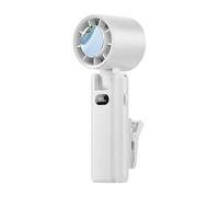 Uonguon Portable Clip On Fan - Rechargeable Personal Cooling, 180 Degree Rotatable Desk Fan, High Speed Handheld Fans, Travel Accessory, Battery Powered Fans for Office, Vacation, Hiking