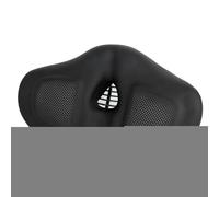 Uonguon Road Bike Saddle, Extra Wide Thicken Cushion Seat to Men and Women, 12.6x7.48x4.72 Inches Comfortable Padded Bicycle Saddle for Commuting, Outdoor Riding, Fitness, Travel, School, Beach