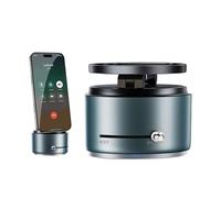 Uonguon Soporte magnético para teléfono de coche, altavoz inalámbrico 2 en 1 con rotación de 360 grados, soporte para smartphone, audio inalámbrico, soporte de succión resistente para una navegación