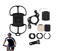 Uonguon Soporte para teléfono móvil para bicicleta, giratorio 360 grados, ajustable, universal, soporte para smartphone, para viajes, navegación, visualización GPS, grabación de vídeo, transmisión en