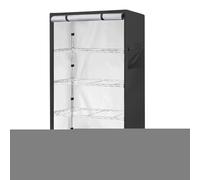 Uonguon Storage Shelf Cover, Shelving Cover Wire Rack, 36.22x18.11x62.2 Inches Windproof Rolling Organizer, Portable Protector for Doors, Clothes, Garage, Warehouse, Bedroom, Organization Needs