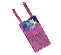 Uonguon Tarjetero pequeño de con Cierre a presión, 3 x 4 Pulgadas, Hecho a Mano, Delgado, con Forma de Bota, Ideal para Dinero en Efectivo, Llaves, Viajes, Hombres y Mujeres, Organizador de