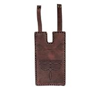 Uonguon Tarjetero pequeño de cuero con cierre a presión, 3 x 4 pulgadas, hecho a mano, delgado, con forma de bota, ideal para dinero en efectivo, llaves, viajes, hombres y mujeres, organizador de