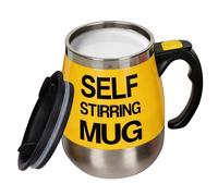 Uonguon Taza de mezcla de acero inoxidable que funciona con pilas, taza de café magnética autoagitable, para té con leche, bebida en polvo, hogar, oficina, viajes, escuela, gimnasio, camping