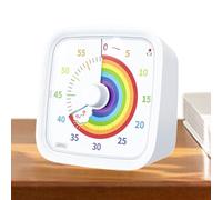 Uonguon Temporizador Visual para Aula | Reloj de Cuenta atrás de 60 Minutos con Disco arcoíris y Estuche Protector,Temporizador Visual de Oficina - para Profesores Niños Adultos Aula Escuela Oficina