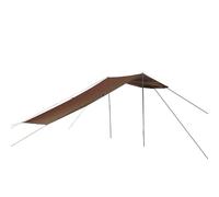 Uonguon Toldo de lona ligera para camping, con barras de lona, impermeable, juego de toldos de coche, para mochileros, senderismo, camping
