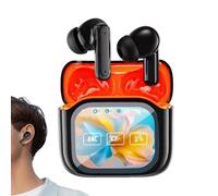 Uonguon Translator Earbuds, Wireless AI Earbuds, Smart Noise Cancelling Earphones, Real Time LED Display Translator, Ideal for Workout, Travel, Business, Workplace, Study, and Vacation