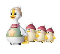 Uonguon Walking Duck Toy, Interactive Crawling Toys, 5.04x4.45x7.17 Inches Music and Glowing Developmental, Thoughtful Present, Duck Family for 6-12 Months Children, Playtime, Learning
