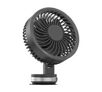 Uonguon Wall Mounted Fan, Household Air Circulator, USB Rechargeable with Suction Cup, 3000mAh Battery Powered Design for Warehouse, Home, Shop, Factory, Bedroom, Garage, Patios