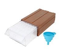 Uonlytech 1 Juego Caja de Almacenamiento de Herramientas para Pintura Diamante con Embudo y Etiquetas Set de Tipo Cajón Organizador de Accesorios de Manualidades para Mantener Diamantes