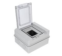 Uonlytech 1 juego Caja de Distribución Eléctrica con Cubierta Transparente Protección Individual para Breakers Diseño Compacto y Duradero para y
