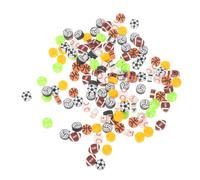 Uonlytech 1 Juego Cuentas De Cerámica Suaves Y Perforadas Para Encantos De Cuentas De Arcilla Cuentas De Rugby Cuentas Sueltas Joyería De Deportivas Arcilla Polimérica 200 Piezas