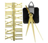 Uonlytech 1 juego de números de reloj digital DIY, reloj de pared grande, kit de agujas para relojes de cuarzo, juego de números romanos, reloj de barrido, kit de motor, relojes de pared, manecillas