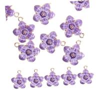 Uonlytech 1 Juego Joyería Colgante Sakura Encantos De La Joyería A Granel Lindos Dijes Para Hacer Joyas Encantos De Pasatiempo Para Hacer Joyas Aleación Púrpura 50 Piezas