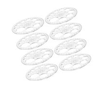 Uonlytech 1 Juego Plantilla De Protractor Transportador Y Regla Claros Aula Escuela Transportador De 360 Grados Transportador Circular De Plástico PD Transparent 8 Piezas