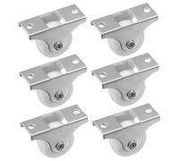Uonlytech 1 Juego Ruedas Giratorias Para Placa Metálica Ruedas De Plástico Duro Para Muebles Rodamientos Suaves Y Resistentes Para Estantes Y Muebles Pequeños 16 Piezas