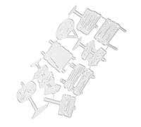 Uonlytech 1 Juego Scrapbooking Herramientas De Elaboración Troqueles De Corte De Letreros Plantillas De Estampado Troqueles De Corte Artesanal Troquelado Muere Metal Cuchillos En Relieve