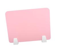 Uonlytech 1 Juego Tablero de protección de Aislamiento Pantalla de privacidad de Escritorio Inspector Divisor Escudo de Escritorio Tablero para Escritorio Metal Rosa