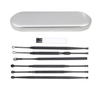 Uonlytech 1 Set Herramientas para Limpiar los Oídos Pala para Limpieza y Eliminador de Cerumen, Acero Inoxidable Resistente Corrosión, Masaje Canal Auditivo, Uso Diario en Familia y Viajes