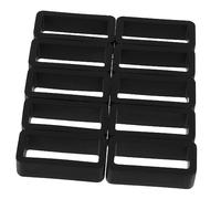 Uonlytech 10 Piezas Correa de Silicona Negra Presilla de Sujeción para Correa de Reloj Anillos de Sujeción para Reloj Soporte Compatible
