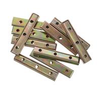 Uonlytech 10 Piezas de Inserto de pestillo para sofá: Accesorios para Marcos de Cama, herrajes para Muebles de Grupos de sofás modulares, Conectores metálicos para reforzar Tablas de Cama.