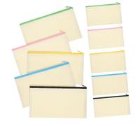 Uonlytech 10 Piezas Estuche Cremallera para Lápices Neceser Organizador Cremallera para Maquillaje Bolso de Almacenamiento para Artículos Varios y Práctico
