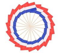 Uonlytech 100 Palillos de Madera Banderas Nacionales para Decoración de Cupcakes y Aperitivos en Fiestas y Eventos, Paquete de 100 Piezas para Fiesta de Otoño