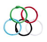 Uonlytech 100 Piezas Anillo de Metal para Páginas Sueltas para Libros Sueltos Claves y Manualidades Resistente y de Usar