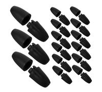 Uonlytech 100 Piezas Clasps de Seguridad Desmontables para Collares Pulseras y Cordones Conectores de Barril de Plástico Negros para Manualidades de Joyería Rápida Instalación y