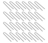 Uonlytech 100 Piezas Ganchos de Fijación de Anilla de Salto de Tungsteno Plata Resistentes al Calor para Joyería y Adornos, y Aficionados, Talleres de Cerámica