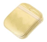 Uonlytech 100 Unidades Bolsas Resellables Doradas para Joyas de Pvc, Paquete, Fácil Organización y Máxima Protección para Pequeñas Empresas y Embalaje