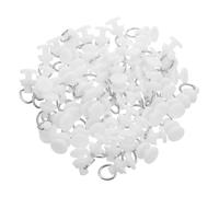 Uonlytech 100piezas Ganchos para Riel de Cortina Deslizador Suave de Plástico para Cortinas de Ducha y Baño Ganchos Carril