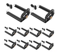 Uonlytech 10piezas Abrazadera para Selfie Sujeción Estable para Teléfono Ligera y Portátil Compatible Varios