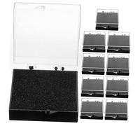 Uonlytech 10Piezas Estuche para Insignias y Pin de Uds Caja de Exhibición con Organizador de Coleccionables para Almacenamiento y