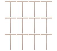 Uonlytech 12 creperas de madera en forma de T. Palitos para untar panqueques, utensilios para hacer tartas chinas, accesorios de plancha de cocina para hacer galettes planas, roti y huevos.