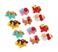 Uonlytech 12 Figuras de Caballos en Miniatura de Resina para Decoración del Hogar y Manualidades, Juego de 6 Modelos Pequeños para Feng Shui y Celebración Año Chino 2026