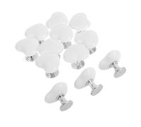 Uonlytech 12 Piezas Botón Pulsador para Inodoro con Forma de Corazón Accesorio Resistente Compatible Mayoría de Diseño Ergonómico para Uñas Largas Fácil Instalación y Limpieza Elevador de
