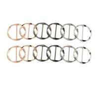 Uonlytech 12 piezas Clips Metálicos para Camisetas y Bufandas Hebillas Ajustables para Suéteres y Prendas Accesorios Resistentes para Fijar y Ropa Mujer Uso Multifuncional