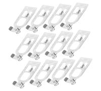 Uonlytech 12 Piezas Conectores Teardrop Acero para Refuerzo y Bloqueo de Vigas Instalación Rápida para Sistemas de Almacenaje Pesado