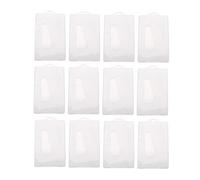 Uonlytech 12 Piezas Funda de Identificación Transparente para Tarjetas de Crédito para Tarjeta de Autobús Banco y Membresía Material Resistente y Color