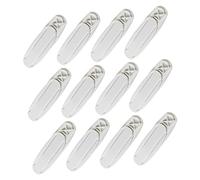 Uonlytech 12Piezas Soporte Adhesivo para de Alimentación de Fijador Sin Perforación para Organizar Enchufes para Cocina Baño y Oficina Compatible con Superficies