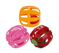 Uonlytech 15 Piezas Juguete para Gatos Pelota Campana Forma de Calabaza de Plástico Multicolor Que Estimula Mental y Físicamente a Tu Gato y Fortalece la Amistad Color Aleatorio