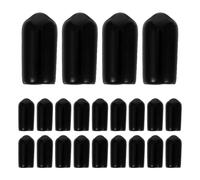 Uonlytech 150 Piezas Tapa Protectora del Vertedor Negro PVC Calibre 6, 5mm