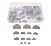 Uonlytech 164 Piezas Llaves Semicirculares con Caja de Almacenamiento Surtido de Acero al Carbono de 2-10mm para Proyectos Industriales y Mecánicos