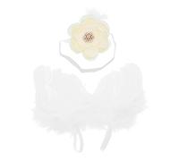 Uonlytech 1juego Conjunto De Disfraz De Ángel para Bebés Alas De Ángel y Accesorios para Fotografía De Recién Nacidos para Celebraciones De Días Ropa De Comodidad y Estilo