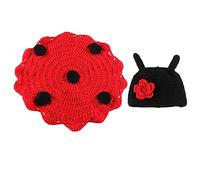 Uonlytech 1Juego Conjunto De Fotografía para Bebés con Sombrero De Crochet Accesorios para Recién Nacidos para Sesiones De Fotos y De Shower
