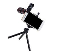 Uonlytech 1juego Lente Telefoto con Trípode para Smartphone Mejora La Calidad De Imagen Compatible Mayoría De Teléfonos Móviles para Observaciones y Fotografía Al Aire