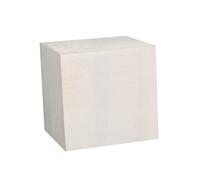 Uonlytech 1pieza Cubo Geométrico Blanco De Madera para Fotografía Prop De Estudio Práctico para Joyería y Maquillaje Modelo De Fotografía Decorativa