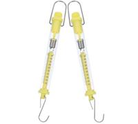 Uonlytech 2 Básculas Mecánicas de Color Aleatorio de Resorte de Plástico con Calibraciones Claras y Gancho para Colgar, Dinamómetro Cilíndrico Portátil Adecuado para